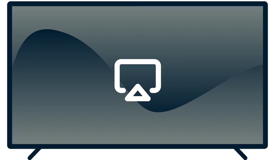 AirPlay-logo televisiossa.