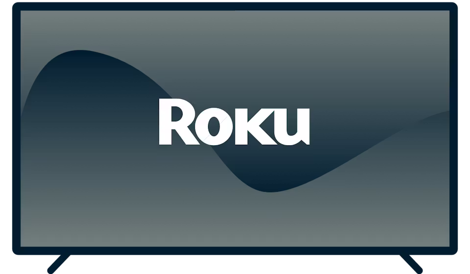 Roku-logo televisiossa.