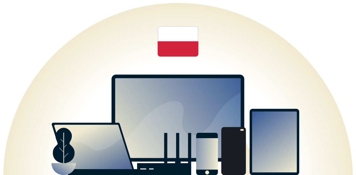 Polski VPN chroniący różnorodne urządzenia.